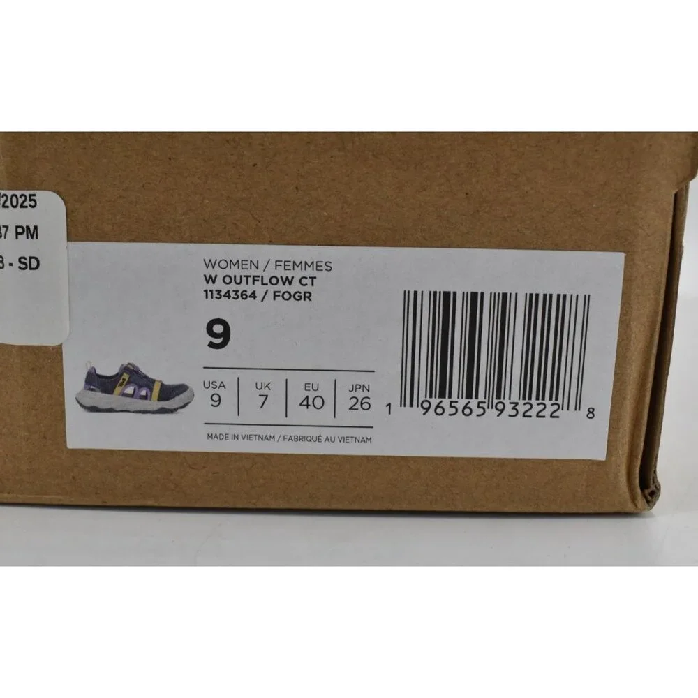 Teva Womens Size 9 Outflow Closed Toe Blue Purple Amphibious Water Shoes‎